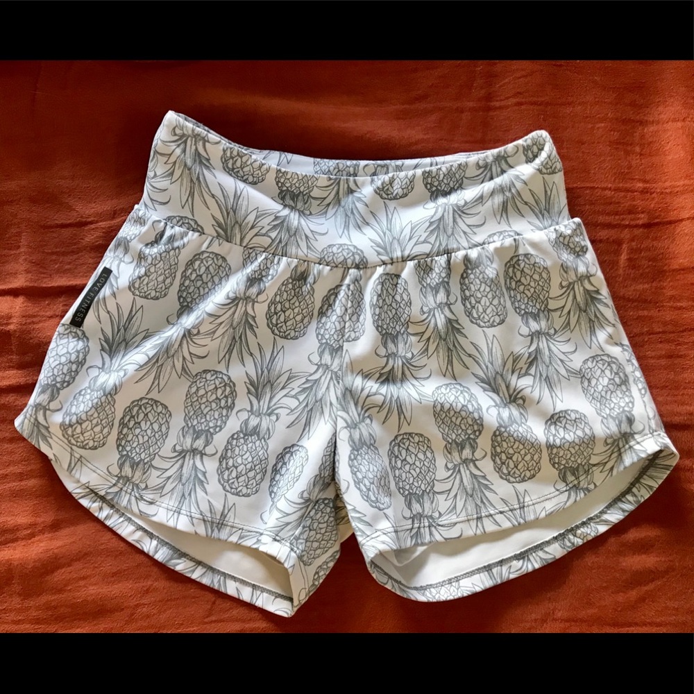 Love Fitness pineapple runner athletic shorts